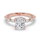 The Vega Ring - Cushion with Marquise & Round Accents