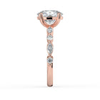 The Vega Ring - Cushion with Marquise & Round Accents