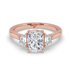 The Selene Ring - Cushion & Trapezoid Trilogy