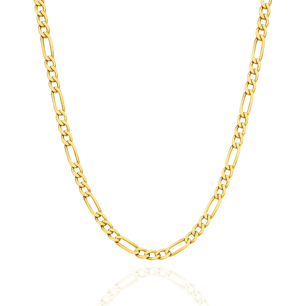 The Bold Diamond Cut Figaro Chain