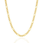 The Bold Diamond Cut Figaro Chain