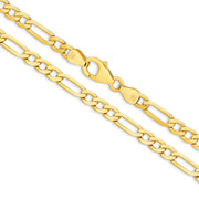 The Bold Diamond Cut Figaro Chain