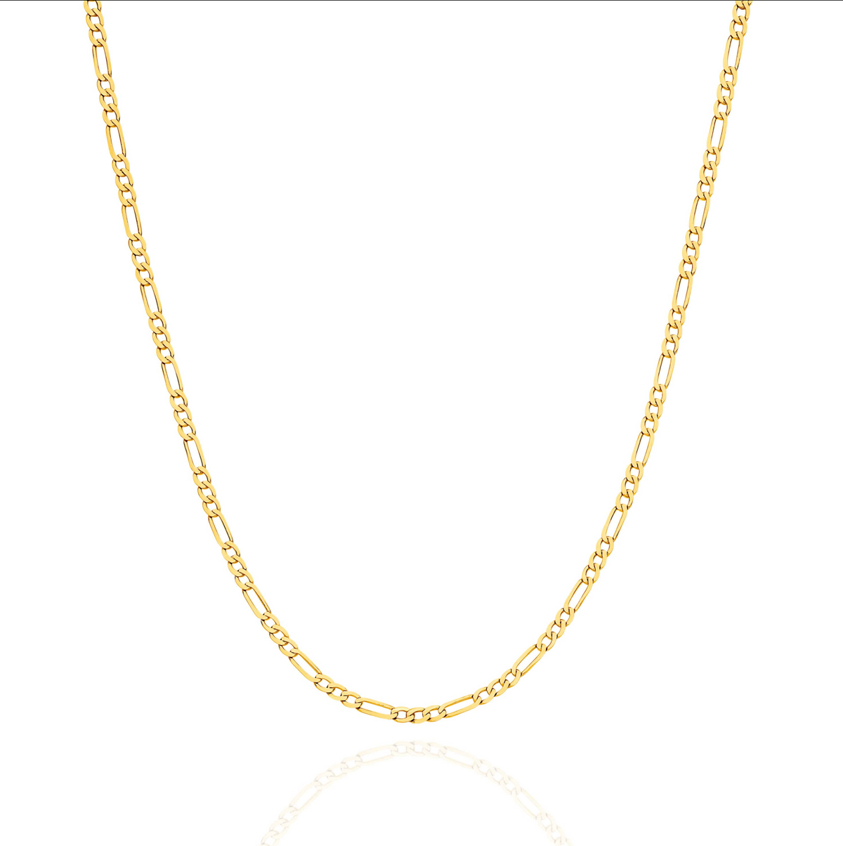 The Fine DC Figaro Chain in yellow gold | The Jewel Concierge