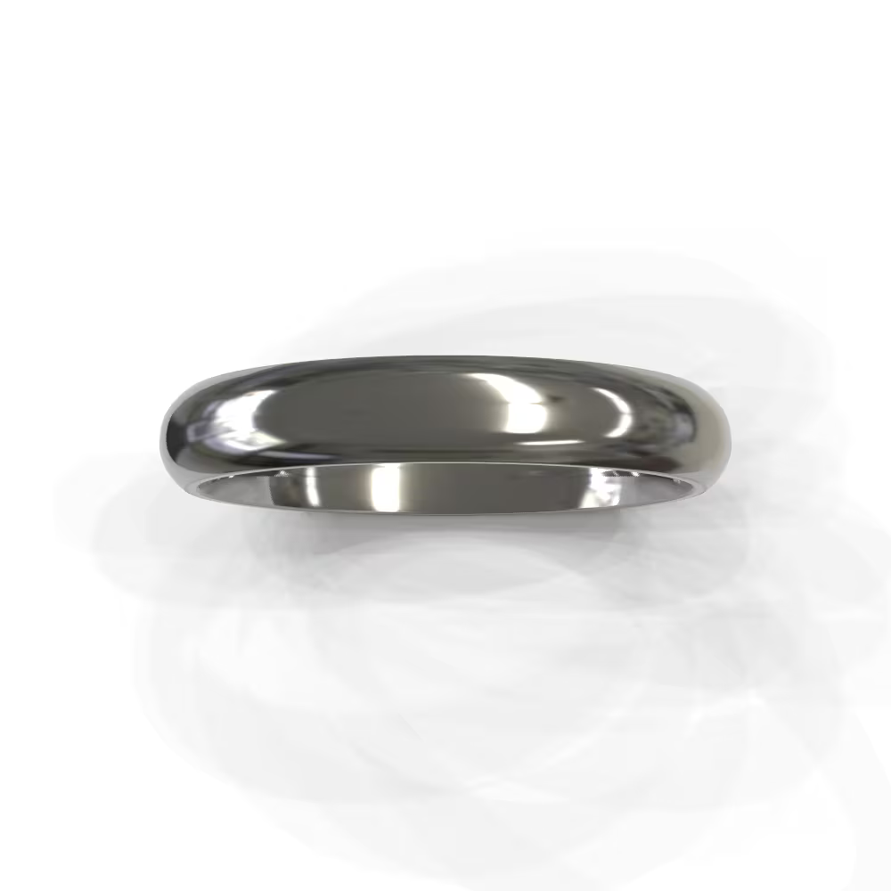 Domed Men's Wedding Band