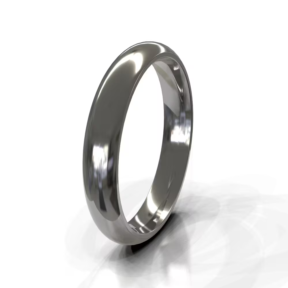Domed Men's Wedding Band