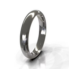 Domed Men's Wedding Band