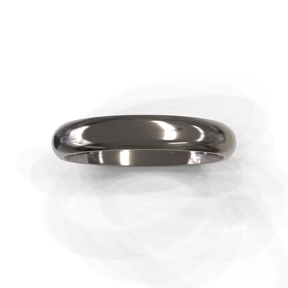 Domed Men's Wedding Band