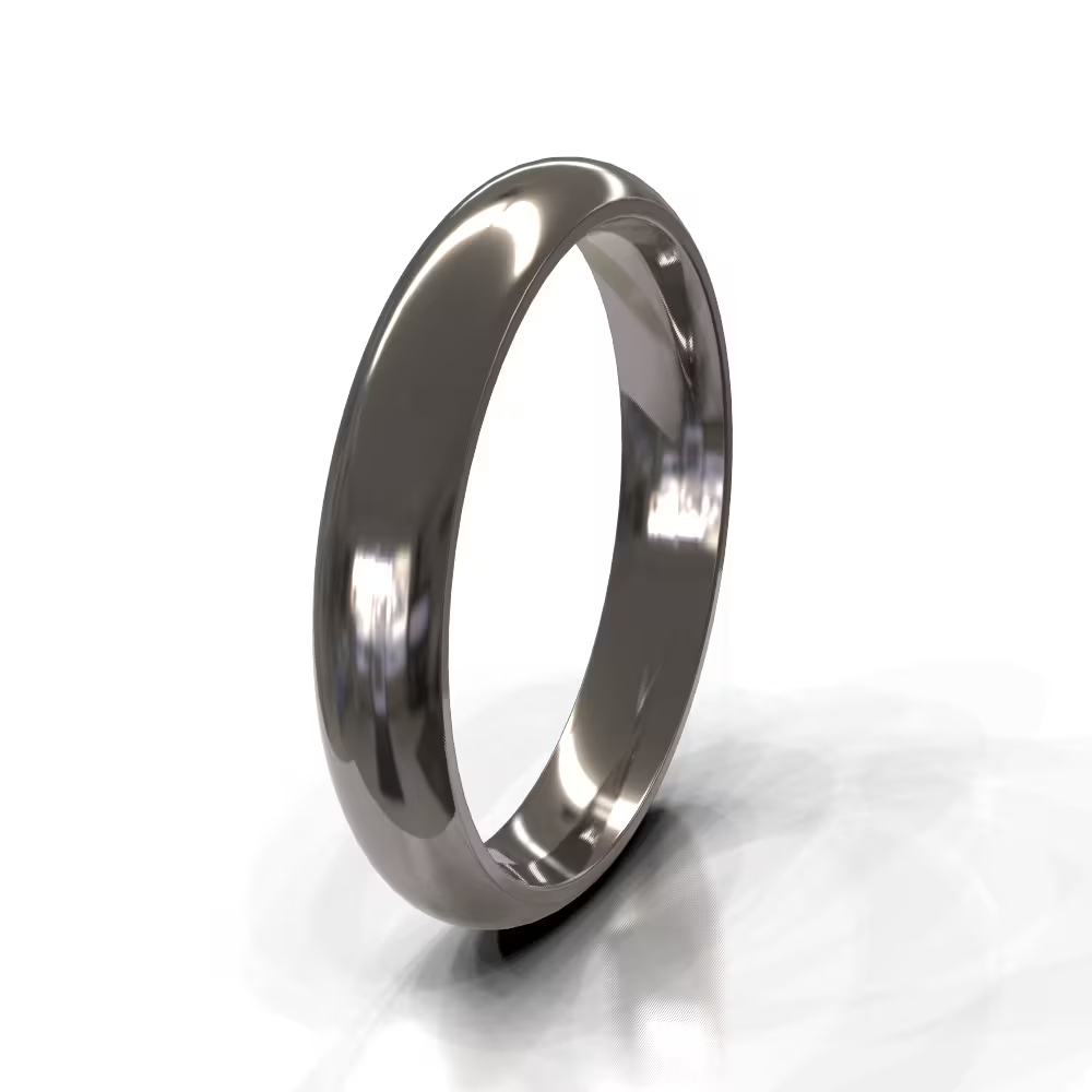 Domed Men's Wedding Band