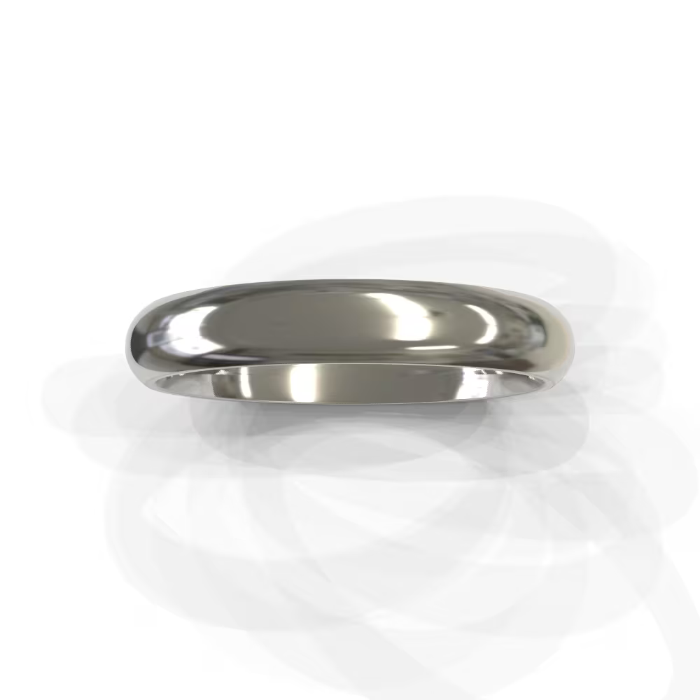 Domed Men's Wedding Band