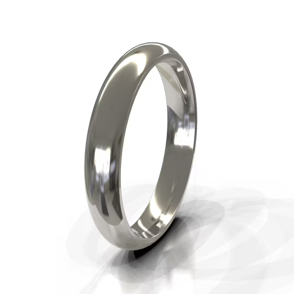 Domed Men's Wedding Band
