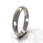 Domed Men's Wedding Band