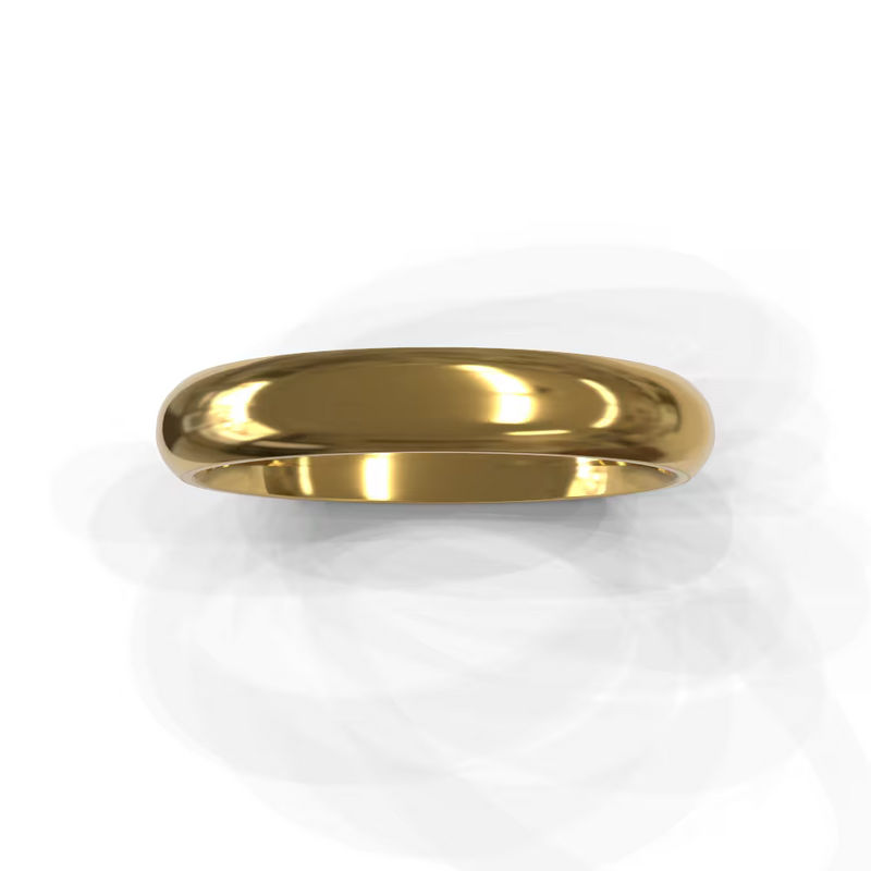 Domed Men's Wedding Band