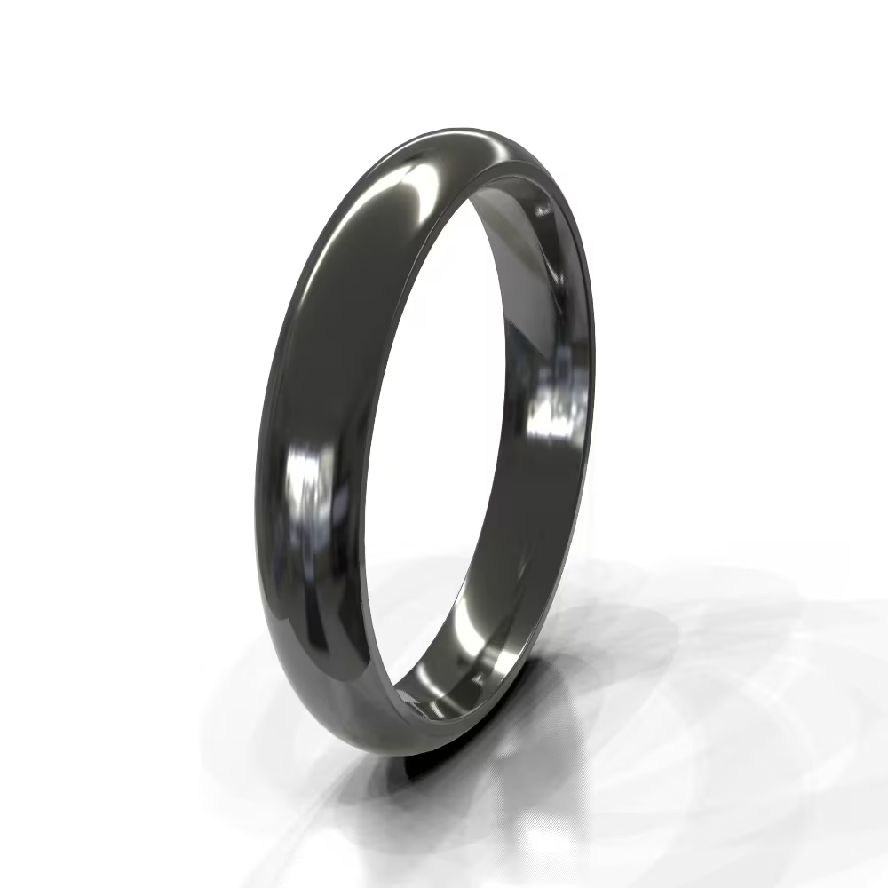 Domed Men's Wedding Band