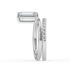 The Stella Ring - Emerald Double Band Solitaire