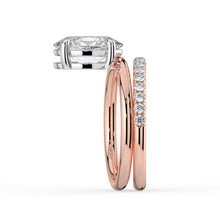 The Stella Ring - Oval Double Band Solitaire