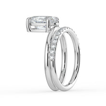 The Stella Ring - Oval Double Band Solitaire