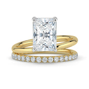 The Stella Ring – Radiant Double Band Solitaire – The Jewel Concierge