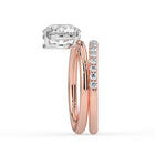 The Stella Ring - Round Double Band Solitaire