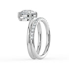 The Stella Ring - Round Double Band Solitaire