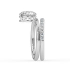 The Stella Ring - Round Double Band Solitaire