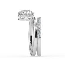 The Stella Ring - Round Double Band Solitaire