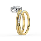 The Stella Ring - Round Double Band Solitaire