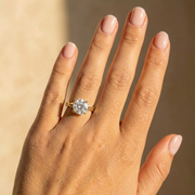 The Elysande Ring — Round Solitaire with Braided Band Lab-Grown Diamond Engagement Ring | The Jewel Concierge