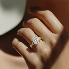 The Elysande Ring – Cushion Solitaire with Braided Band in 14K White Gold – The Jewel Concierge