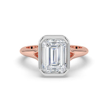 The Gabriella Ring - Emerald Bezel with Split Band