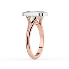 The Gabriella Ring - Emerald Bezel with Split Band