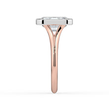 The Gabriella Ring - Emerald Bezel with Split Band