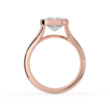 The Gabriella Ring - Emerald Bezel with Split Band