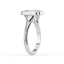 The Gabriella Ring - Emerald Bezel with Split Band