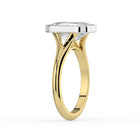 The Gabriella Ring - Emerald Bezel with Split Band