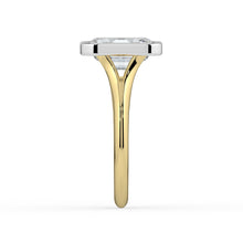 The Gabriella Ring - Emerald Bezel with Split Band