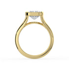 The Gabriella Ring - Emerald Bezel with Split Band