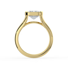 The Gabriella Ring - Emerald Bezel with Split Band