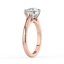 The Aria Ring - East-West Elongated Cushion Solitaire