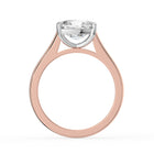 The Aria Ring - East-West Elongated Cushion Solitaire