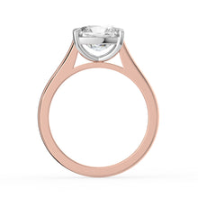 The Aria Ring - East-West Elongated Cushion Solitaire