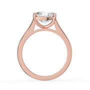 The Aria Ring — East-West Elongated Cushion Solitaire Lab-Grown Diamond Engagement Ring in Rose Gold | The Jewel Concierge