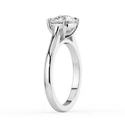 The Aria Ring - East-West Elongated Cushion Solitaire