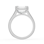 The Aria Ring - East-West Emerald Solitaire