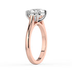 The Aria Ring - East-West Oval Solitaire
