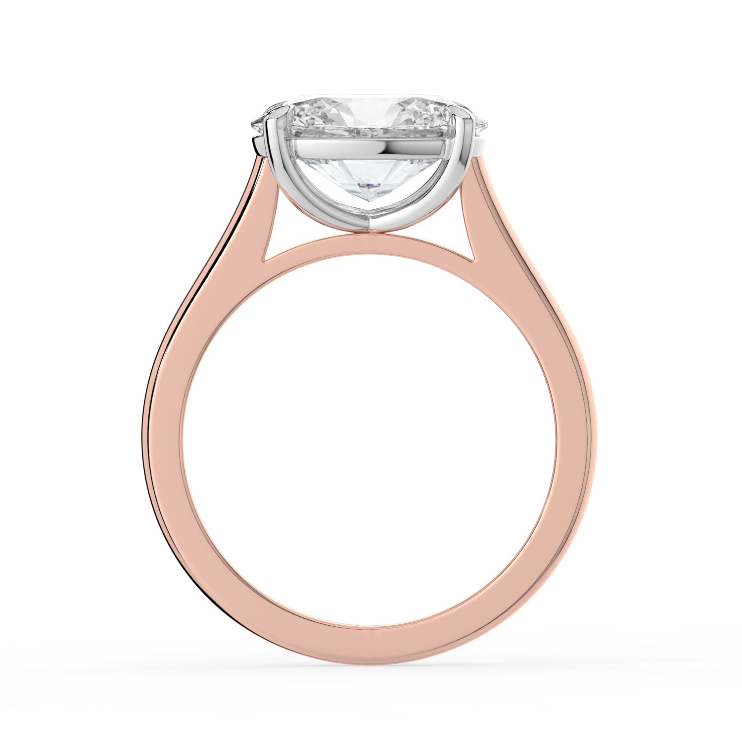 The Aria Ring - East-West Oval Solitaire