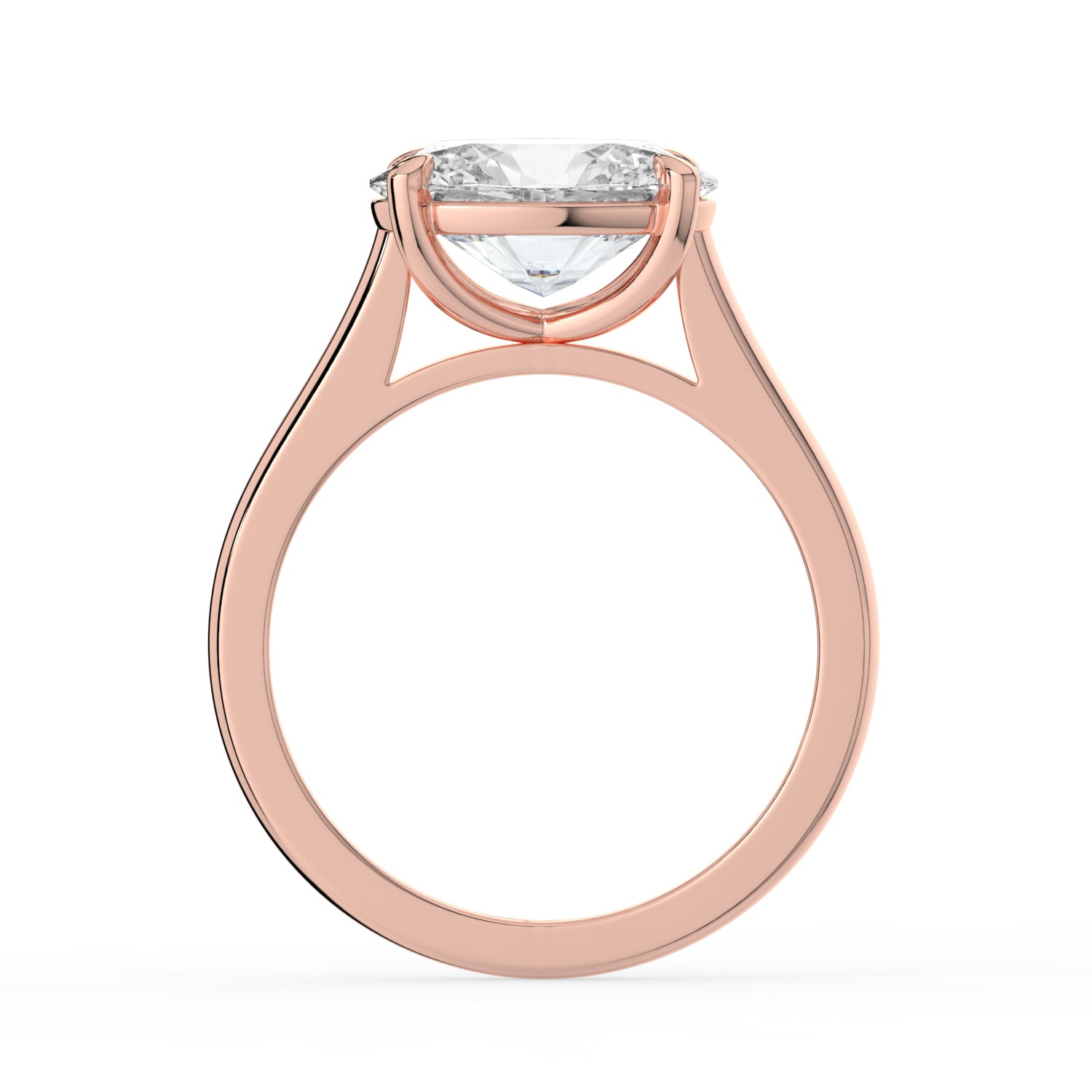 The Aria Ring - East-West Oval Solitaire