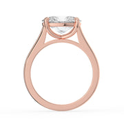 The Aria Ring — East-West Oval Solitaire Lab-Grown Diamond Engagement Ring in Rose Gold | The Jewel Concierge