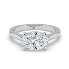 The Aria Ring - East-West Oval Solitaire