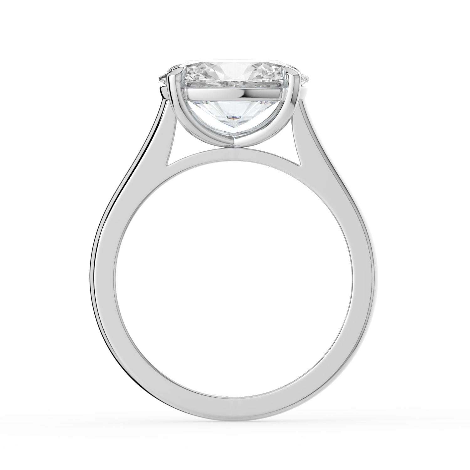 The Aria Ring - East-West Oval Solitaire