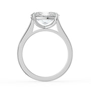 The Aria Ring — East-West Oval Solitaire Lab-Grown Diamond Engagement Ring in White Gold | The Jewel Concierge